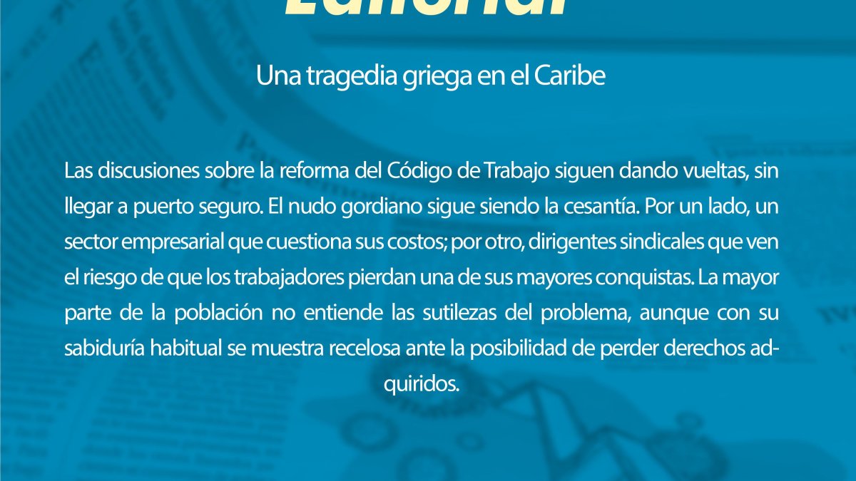 Una tragedia griega en el Caribe