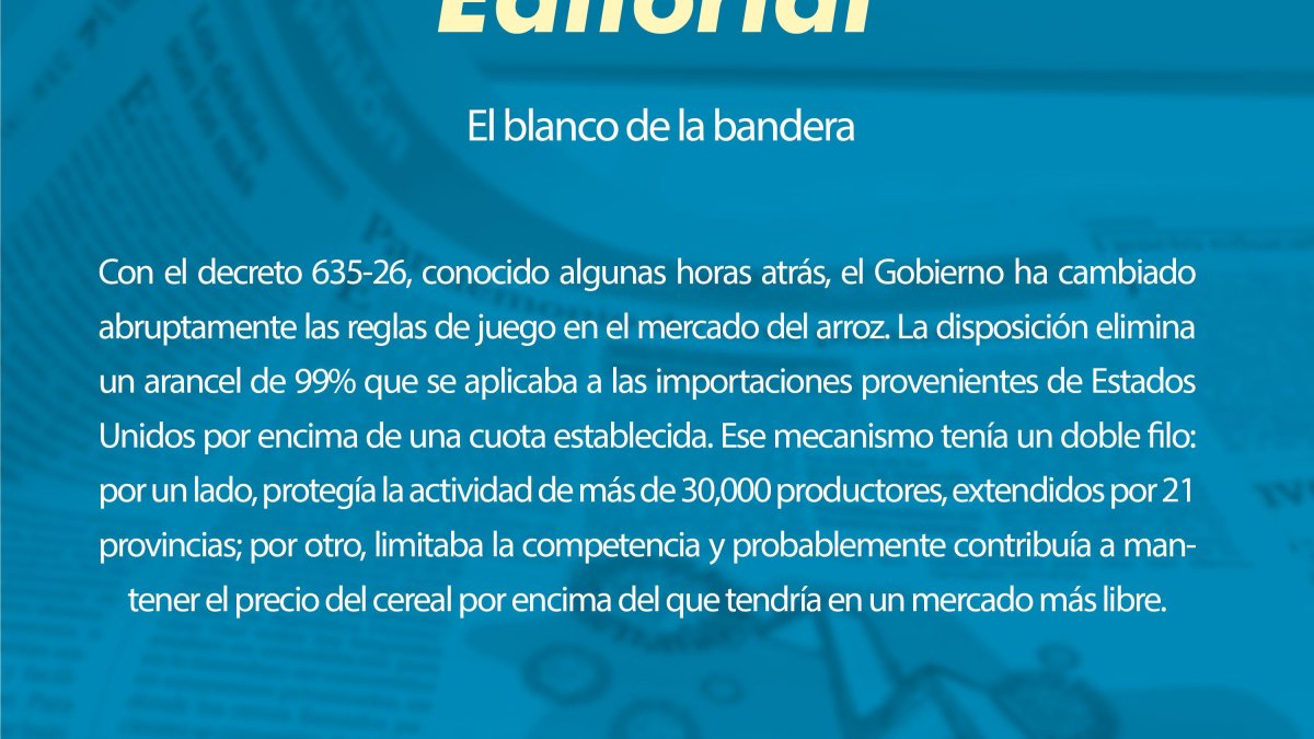 El blanco de la bandera