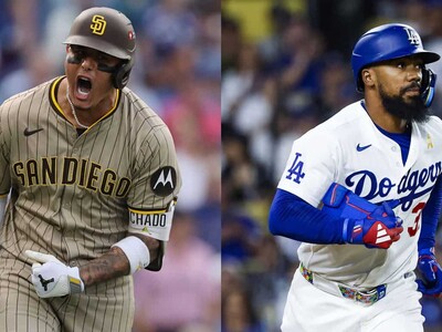Manny Machado y Teoscar Hernández entre jornones de RD en playoffs